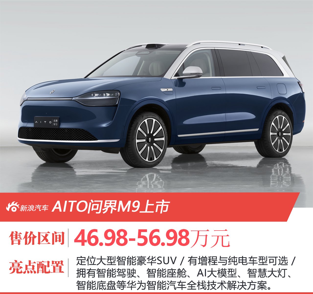 问界M9正式上市！售价46.98 - 56.98万元，你心动了吗？
